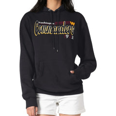 Washington Commanders Starter Women's Groovy Script Pullover Hoodie Black | NFL