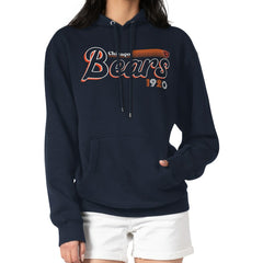 Chicago Bears Starter Women's Groovy Script Pullover Hoodie Navy | NFL