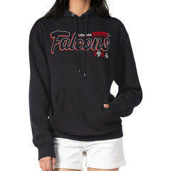 Atlanta Falcons Starter Women's Groovy Script Pullover Hoodie Black | NFL