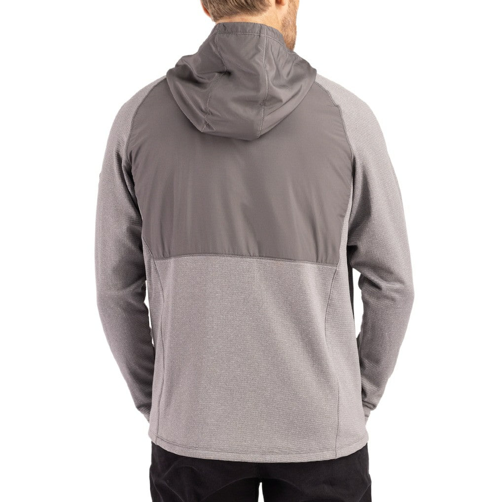 Washington Commanders Cutter & Buck Peshastin Eco Fleece Recycled Raglan Full-Zip Tri-Blend Hybrid Jacket Heather Gray | NFL