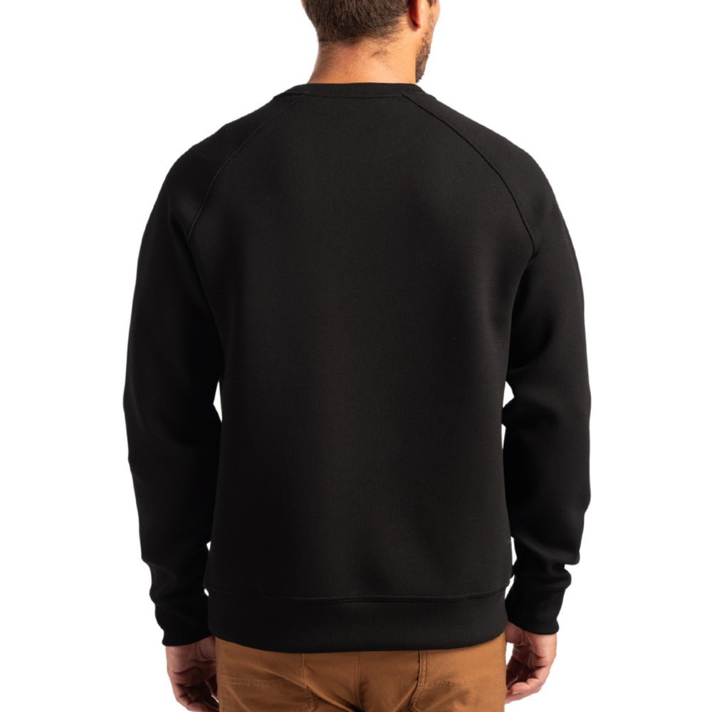 Tampa Bay Buccaneers Cutter & Buck Throwback Roam Recycled Raglan Pullover Sweatshirt Black | NFL