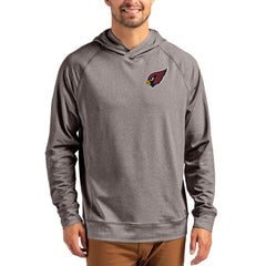 Arizona Cardinals Cutter & Buck Adapt Knit Recycled Raglan Pullover Hoodie Heather Gray | NFL