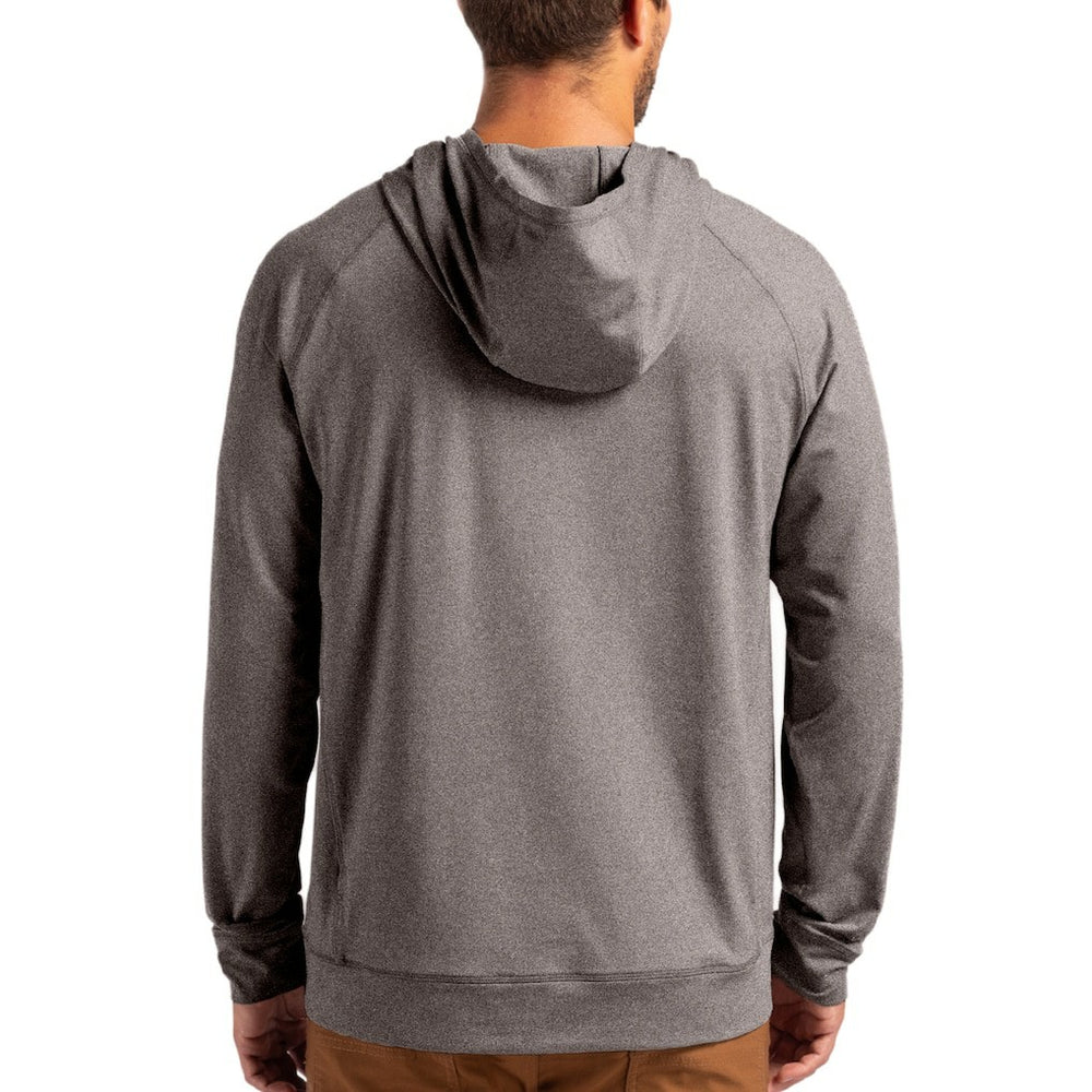 Arizona Cardinals Cutter & Buck Adapt Knit Recycled Raglan Pullover Hoodie Heather Gray | NFL