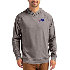 Buffalo Bills Cutter & Buck Adapt Knit Recycled Raglan Pullover Hoodie Heather Gray | NFL