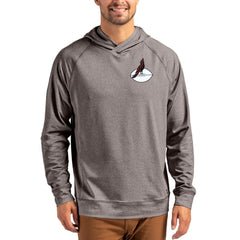 Arizona Cardinals Cutter & Buck Adapt Historic Knit Recycled Raglan Pullover Hoodie Dark Heather Gray | NFL
