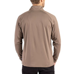 Arizona Cardinals Cutter & Buck Adapt Eco Knit Stretch Recycled Quarter-Zip Pullover Brown | NFL