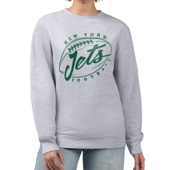 New York Jets G-III 4Her by Carl Banks Women's Football Fleece Pullover Sweatshirt Gray | NFL