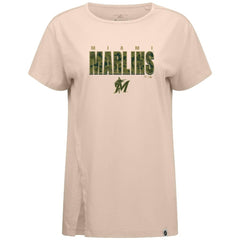 Miami Marlins Levelwear Women's Influx Protect W T-Shirt - MLB