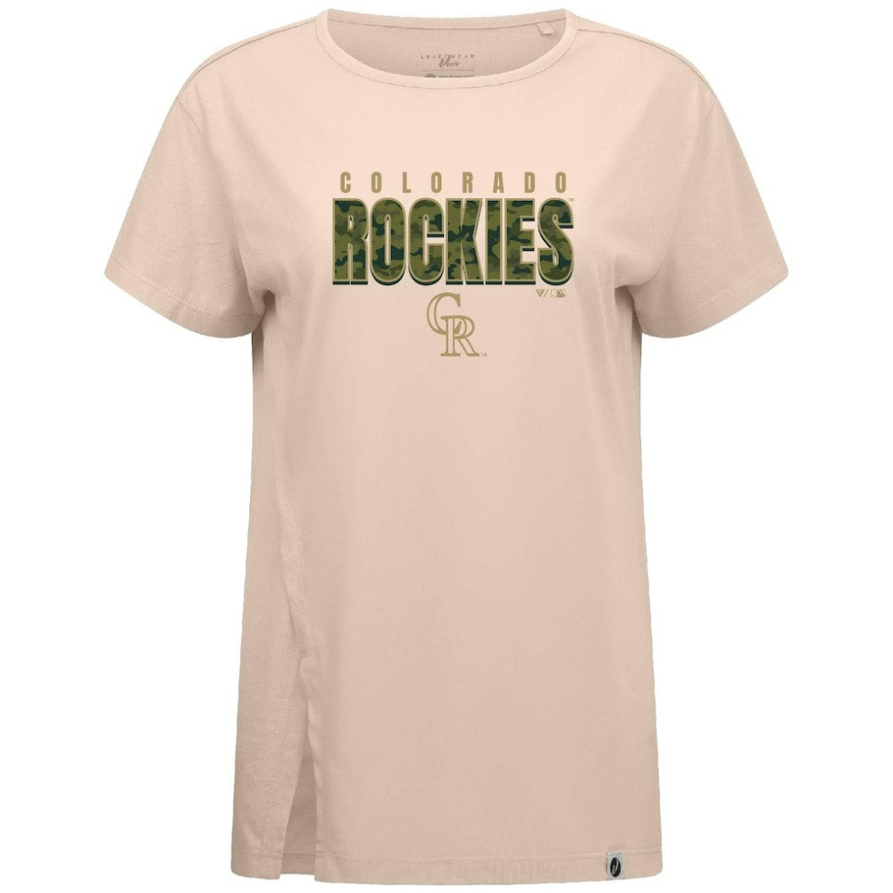 Colorado Rockies Levelwear Women's Influx Protect W T-Shirt - MLB