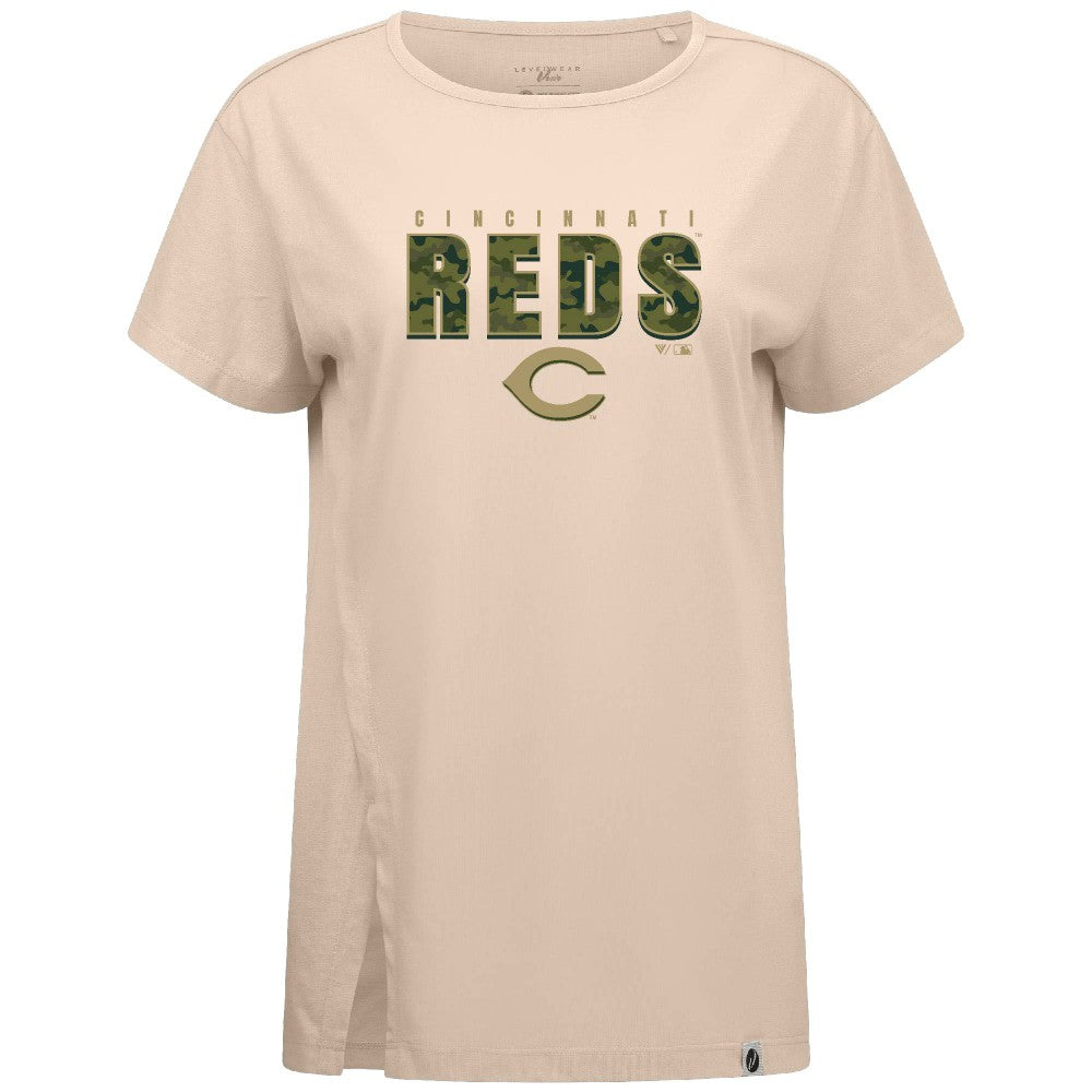 Cincinnati Reds Levelwear Women's Influx Protect W T-Shirt - MLB