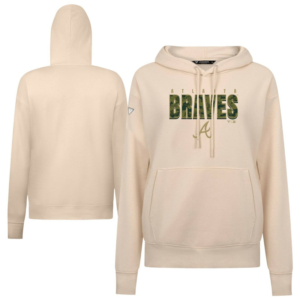 Atlanta Braves Levelwear Women's Adorn Protect W Pullover Hoodie - MLB