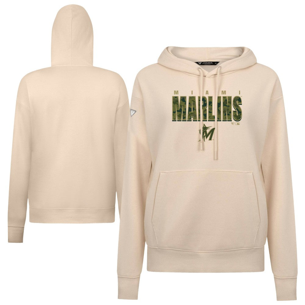 Miami Marlins Levelwear Women's Adorn Protect W Pullover Hoodie - MLB
