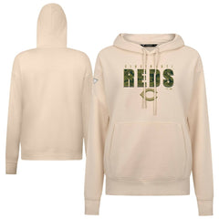 Cincinnati Reds Levelwear Women's Adorn Protect W Pullover Hoodie - MLB
