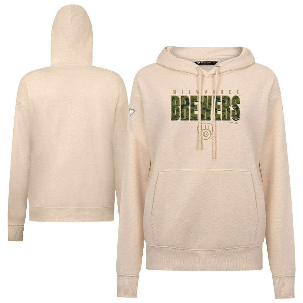 Milwaukee Brewers Levelwear Women's Adorn Protect W Pullover Hoodie - MLB