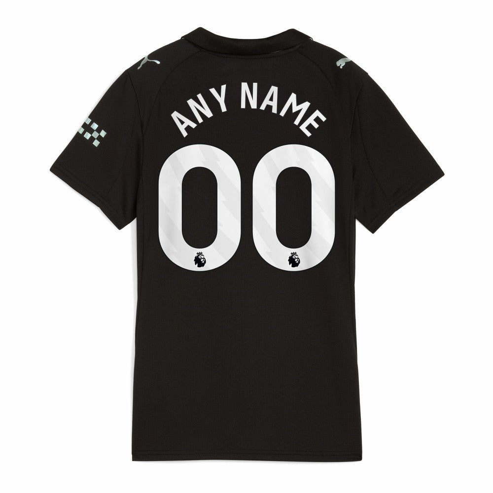 Manchester City Women's 2025/26 Away Replica Custom Jersey Black | Puma Online