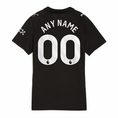 Manchester City Women's 2025/26 Away Replica Custom Jersey Black | Puma Online