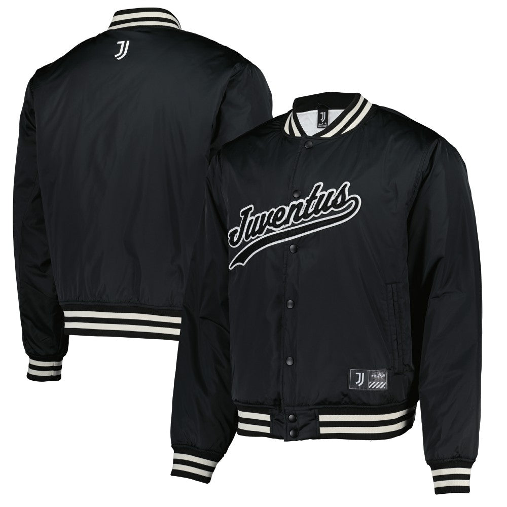 Juventus Collegiate Sateen Full-Snap Jacket Black | Fanatics discount