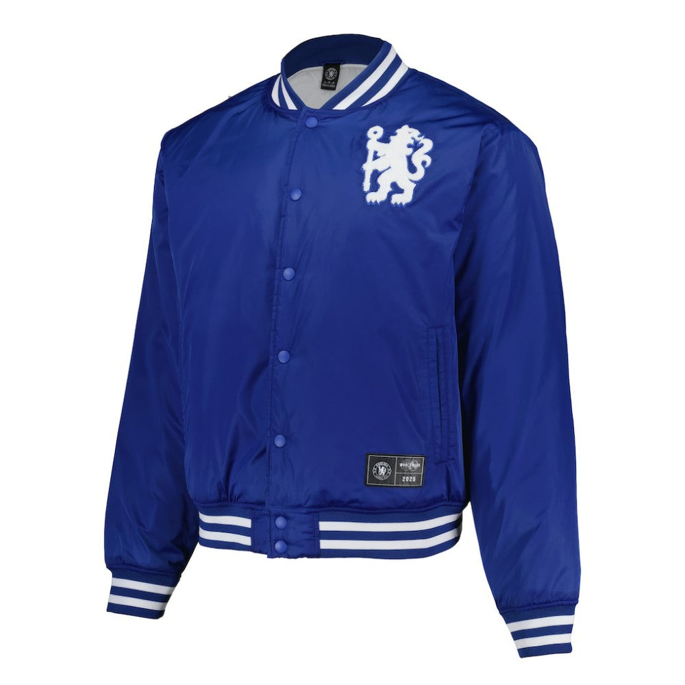 Chelsea Collegiate Sateen Full-Snap Jacket Royal | Fanatics discount