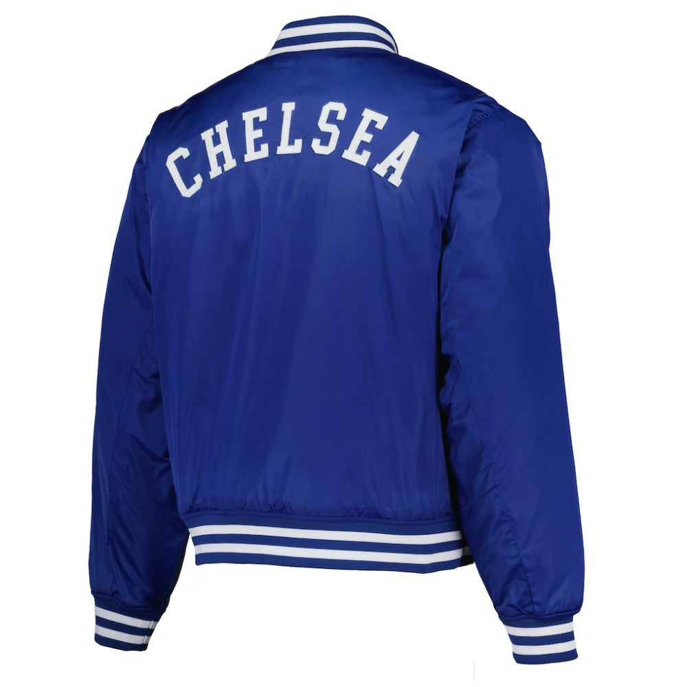 Chelsea Collegiate Sateen Full-Snap Jacket Royal | Fanatics discount
