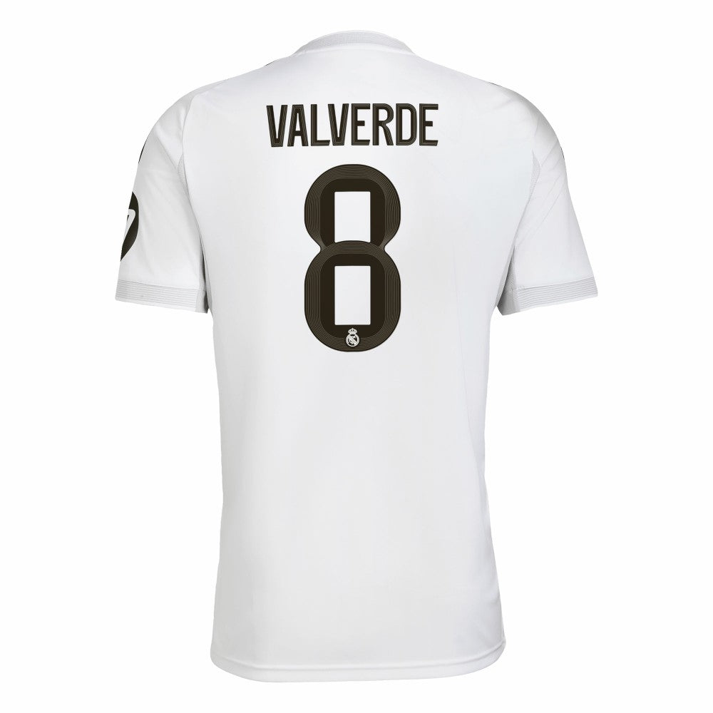 Federico Valverde Real Madrid 2025/26 Home Replica Jersey White | Adidas