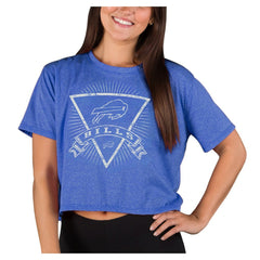 Buffalo Bills Concepts Sport Women's Quest Knit Crop Top Royal | NFL