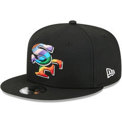 San Francisco 49ers New Era Pride 9FIFTY Snapback Hat Black | NFL