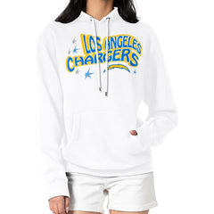 Los Angeles Chargers Starter Women's Fireworks Fleece Pullover Hoodie White | NFL