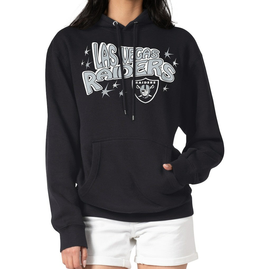 Las Vegas Raiders Starter Women's Fireworks Fleece Pullover Hoodie Black | NFL