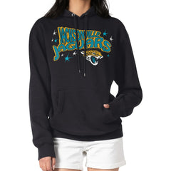 Jacksonville Jaguars Starter Women's Fireworks Fleece Pullover Hoodie Black | NFL