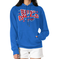 Buffalo Bills Starter Women's Fireworks Fleece Pullover Hoodie Royal | NFL