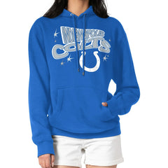 Indianapolis Colts Starter Women's Fireworks Fleece Pullover Hoodie Royal | NFL