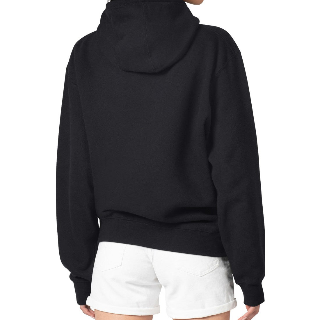 Denver Broncos G-III 4Her by Carl Banks Women's Metallic Print Football Sketch Fleece Pullover Hoodie Black | NFL