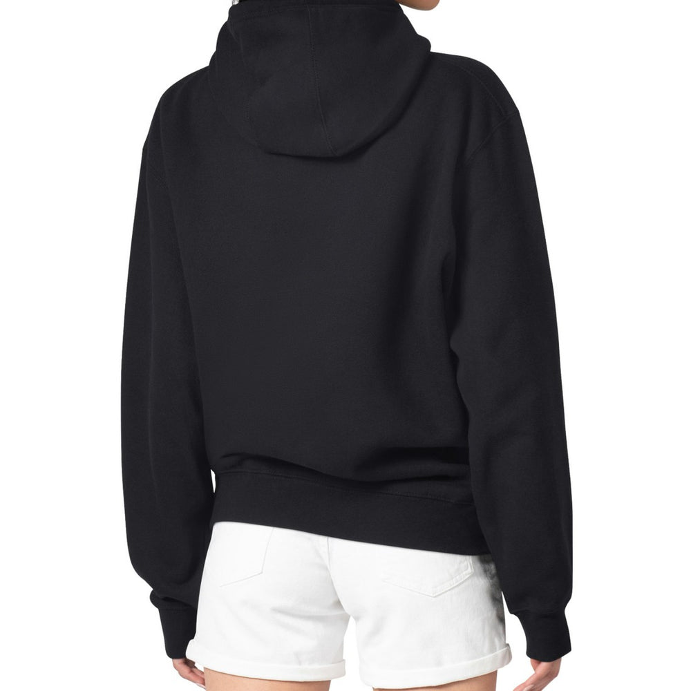Denver Broncos G-III 4Her by Carl Banks Women's Metallic Print Football Sketch Fleece Pullover Hoodie Black | NFL