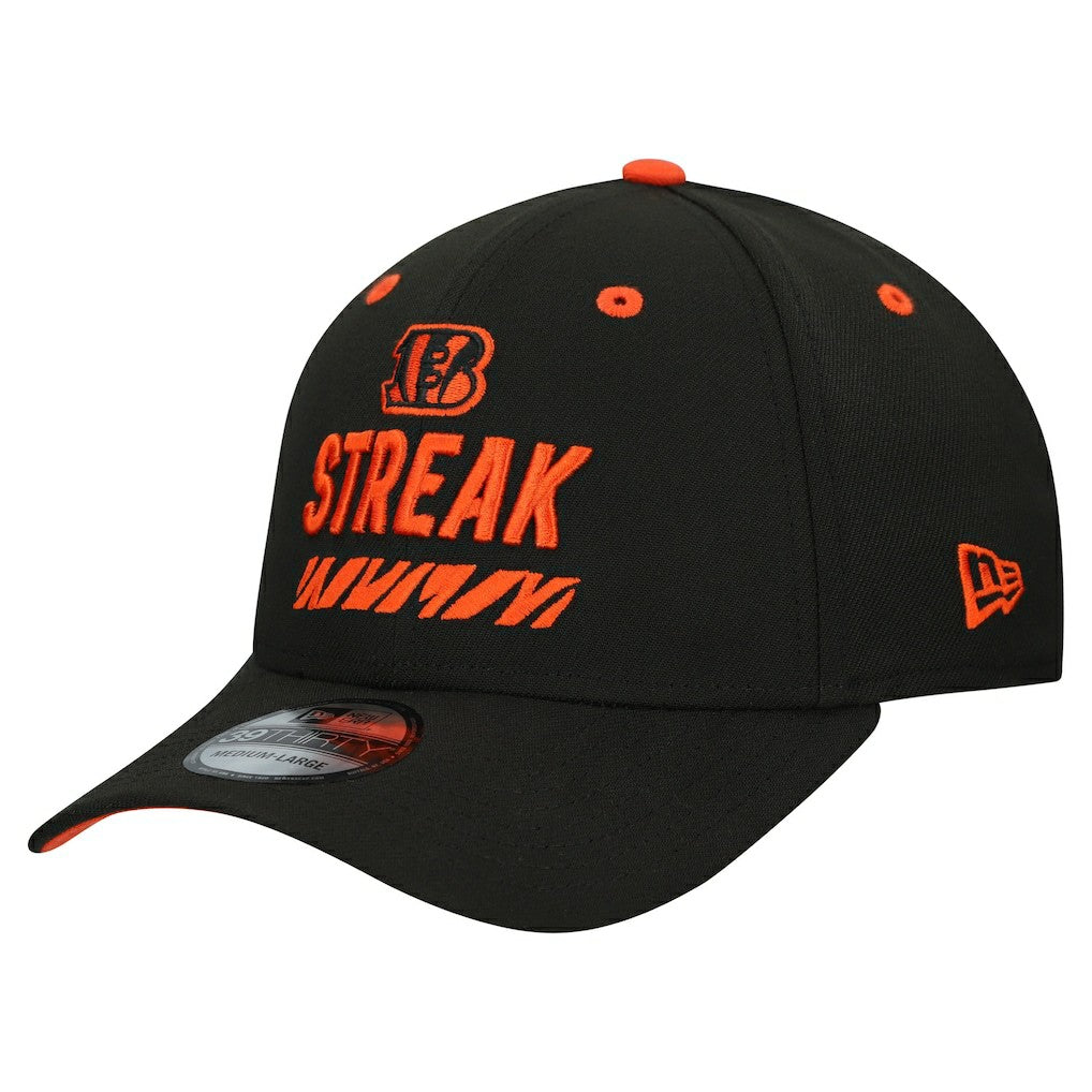Cincinnati Bengals New Era STREAK Season Ticket Member 39THIRTY Flex Hat Black | NFL