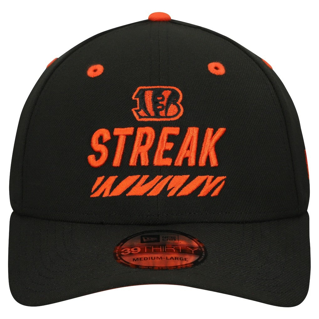 Cincinnati Bengals New Era STREAK Season Ticket Member 39THIRTY Flex Hat Black | NFL