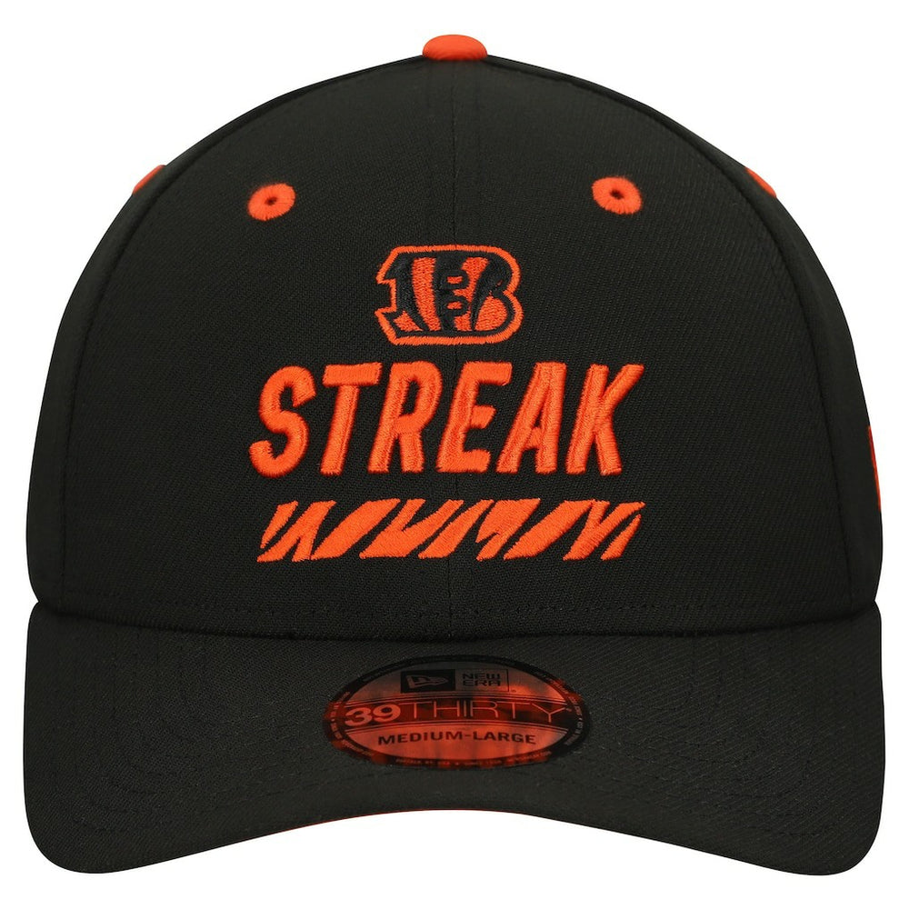 Cincinnati Bengals New Era STREAK Season Ticket Member 39THIRTY Flex Hat Black | NFL