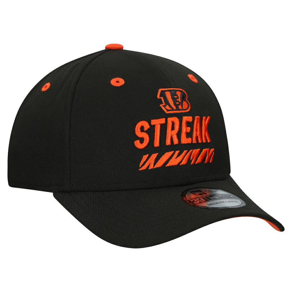 Cincinnati Bengals New Era STREAK Season Ticket Member 39THIRTY Flex Hat Black | NFL