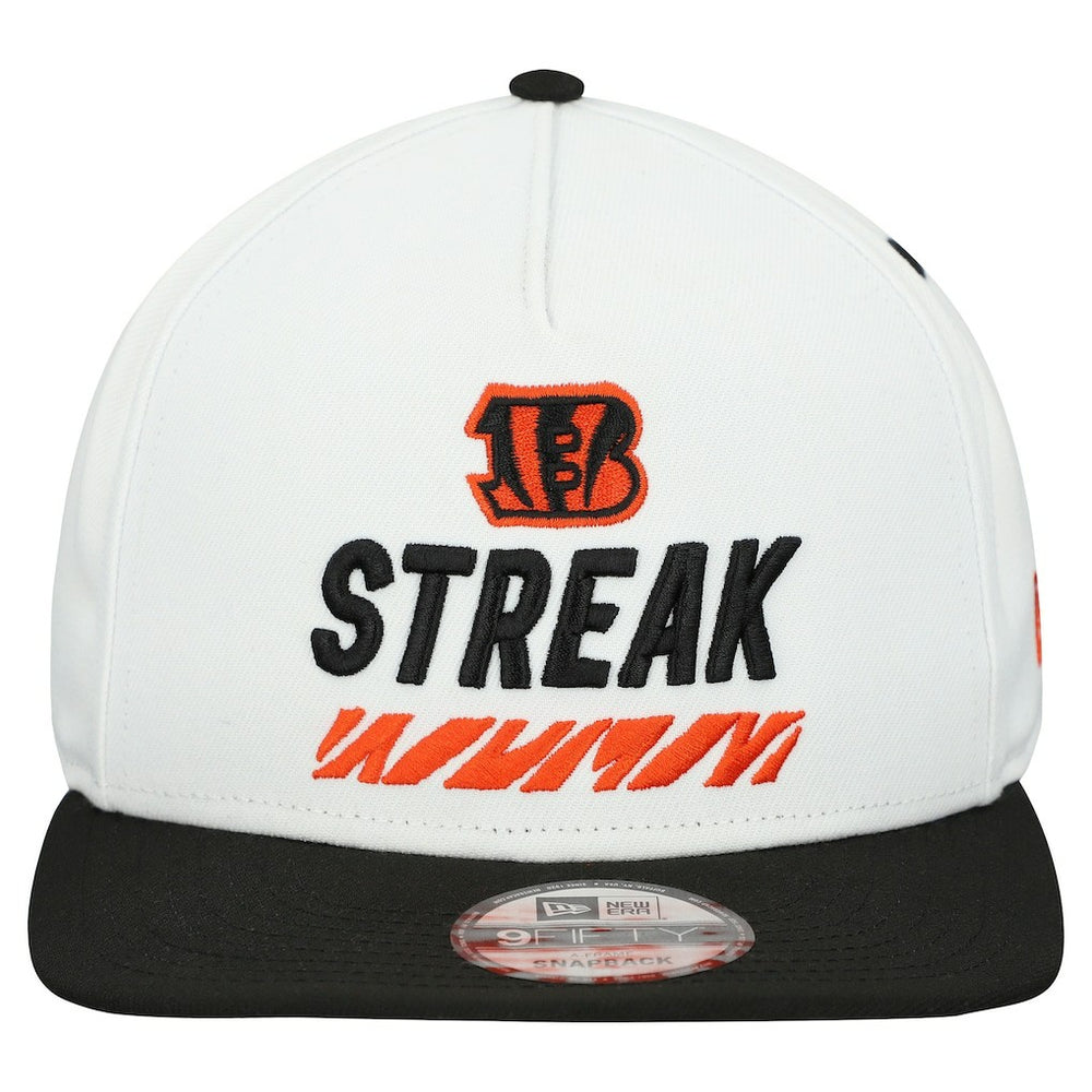 Cincinnati Bengals New Era STREAK Season Ticket Member 9FIFTY A-Frame Snapback Hat White | NFL