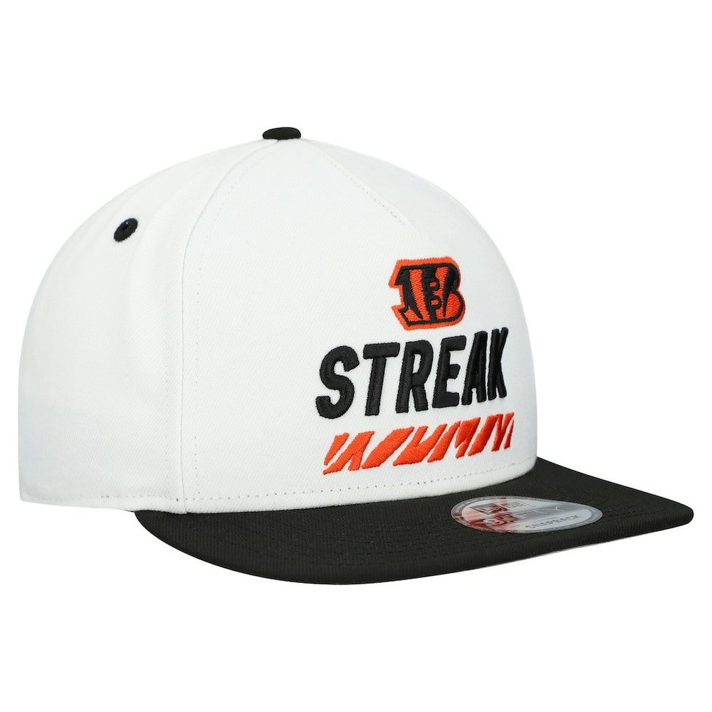 Cincinnati Bengals New Era STREAK Season Ticket Member 9FIFTY A-Frame Snapback Hat White | NFL