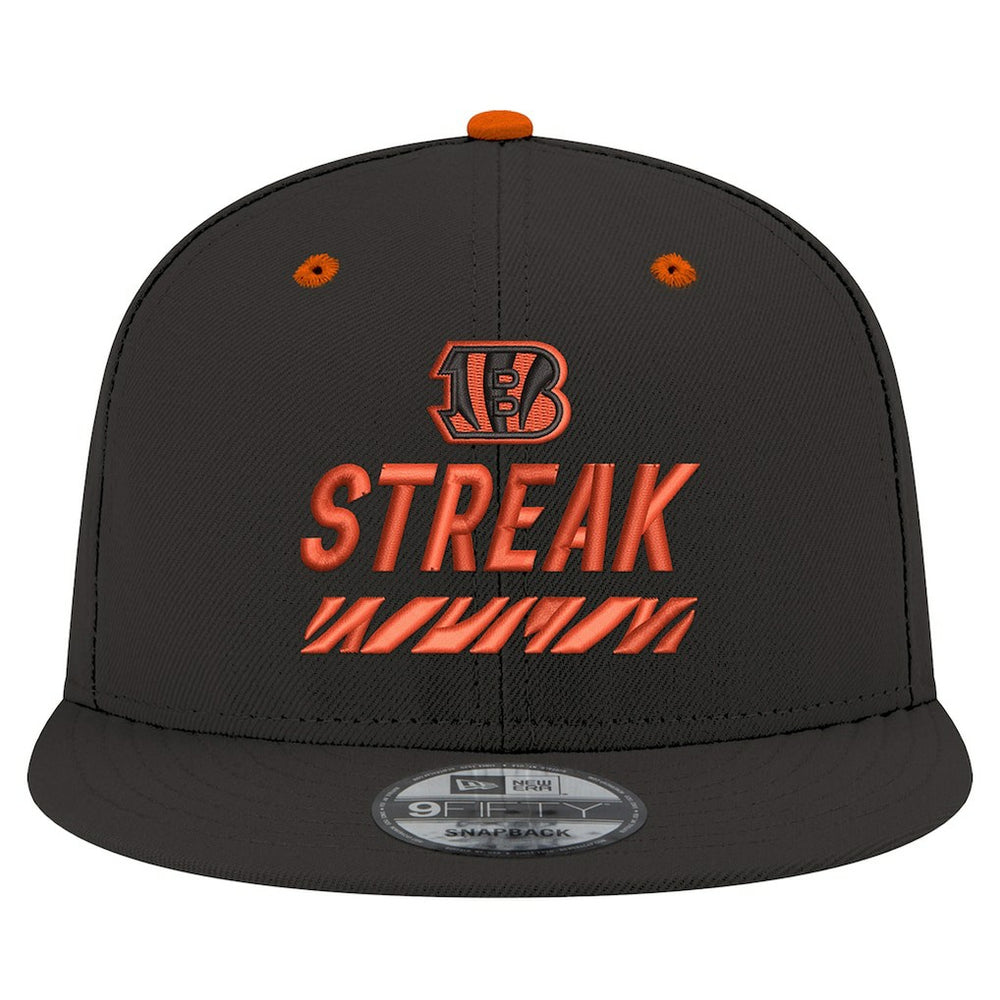 Cincinnati Bengals New Era STREAK Season Ticket Member 9FIFTY Snapback Hat Black | NFL
