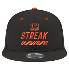 Cincinnati Bengals New Era STREAK Season Ticket Member 9FIFTY Snapback Hat Black | NFL