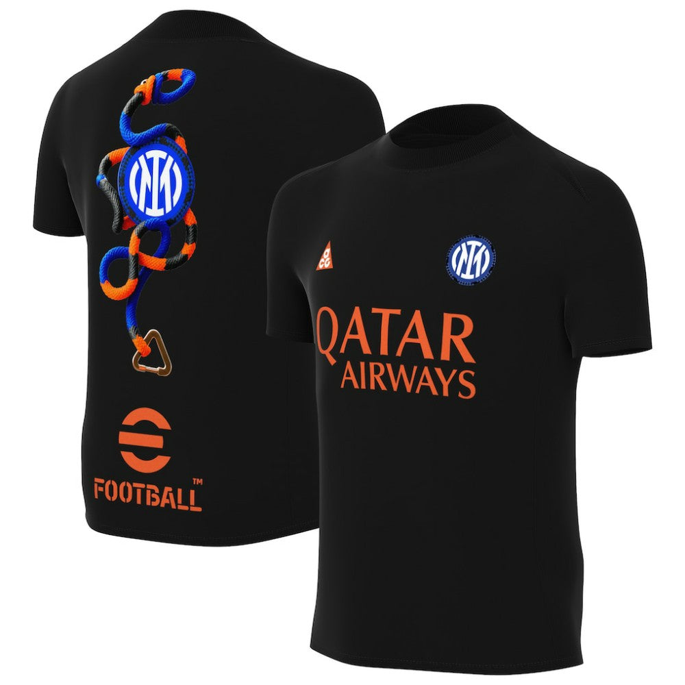 Inter Milan Youth Pre-Match Dri-FIT Top Black | Nike