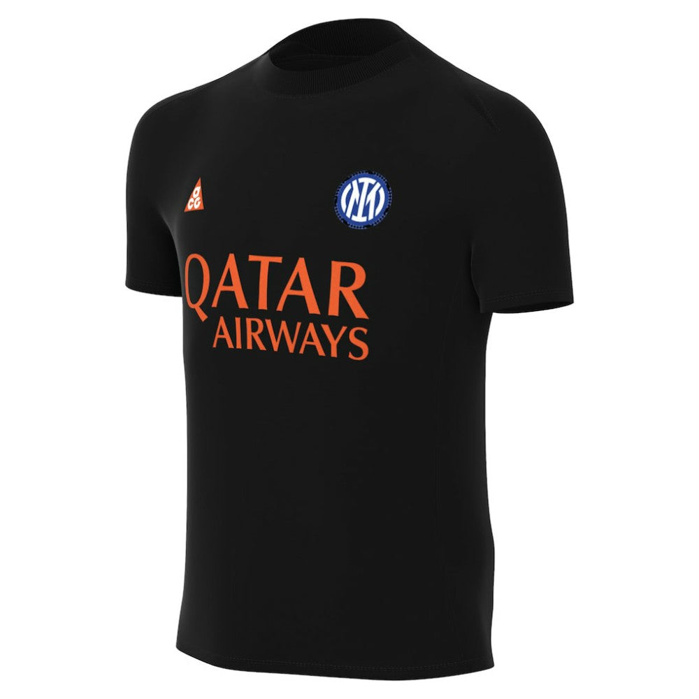 Inter Milan Youth Pre-Match Dri-FIT Top Black | Nike