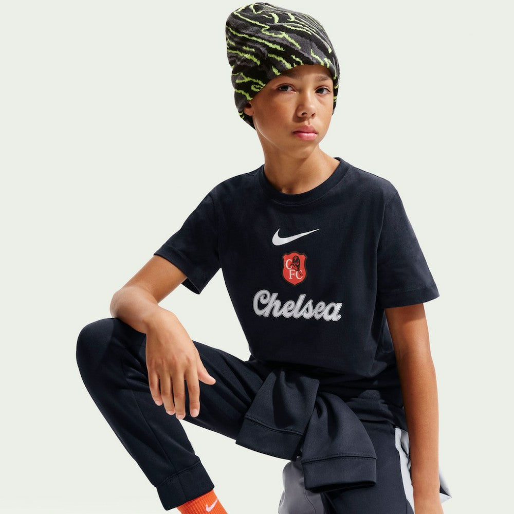 Chelsea Youth Crest T-Shirt Black | Nike online