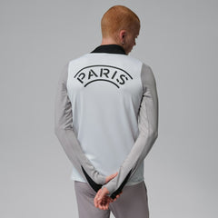 Paris Saint-Germain Jordan Brand Men's Strike Drill Quarter-Zip Long Sleeve Dri-FIT Top White | Jordan Sale