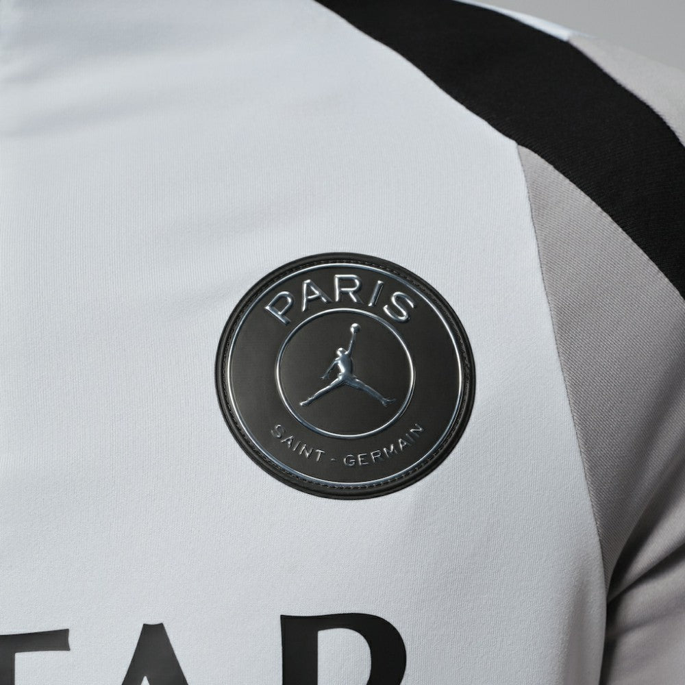 Paris Saint-Germain Jordan Brand Men's Strike Drill Quarter-Zip Long Sleeve Dri-FIT Top White | Jordan Sale
