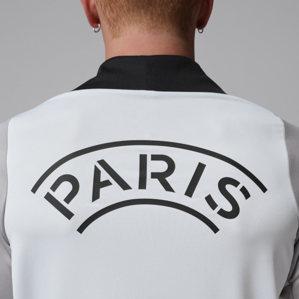 Paris Saint-Germain Jordan Brand Men's Strike Drill Quarter-Zip Long Sleeve Dri-FIT Top White | Jordan Sale