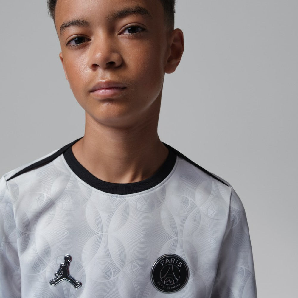 Paris Saint-Germain Jordan Brand Youth Long Sleeve Pre-Match Dri-FIT Top Gray | Jordan Online