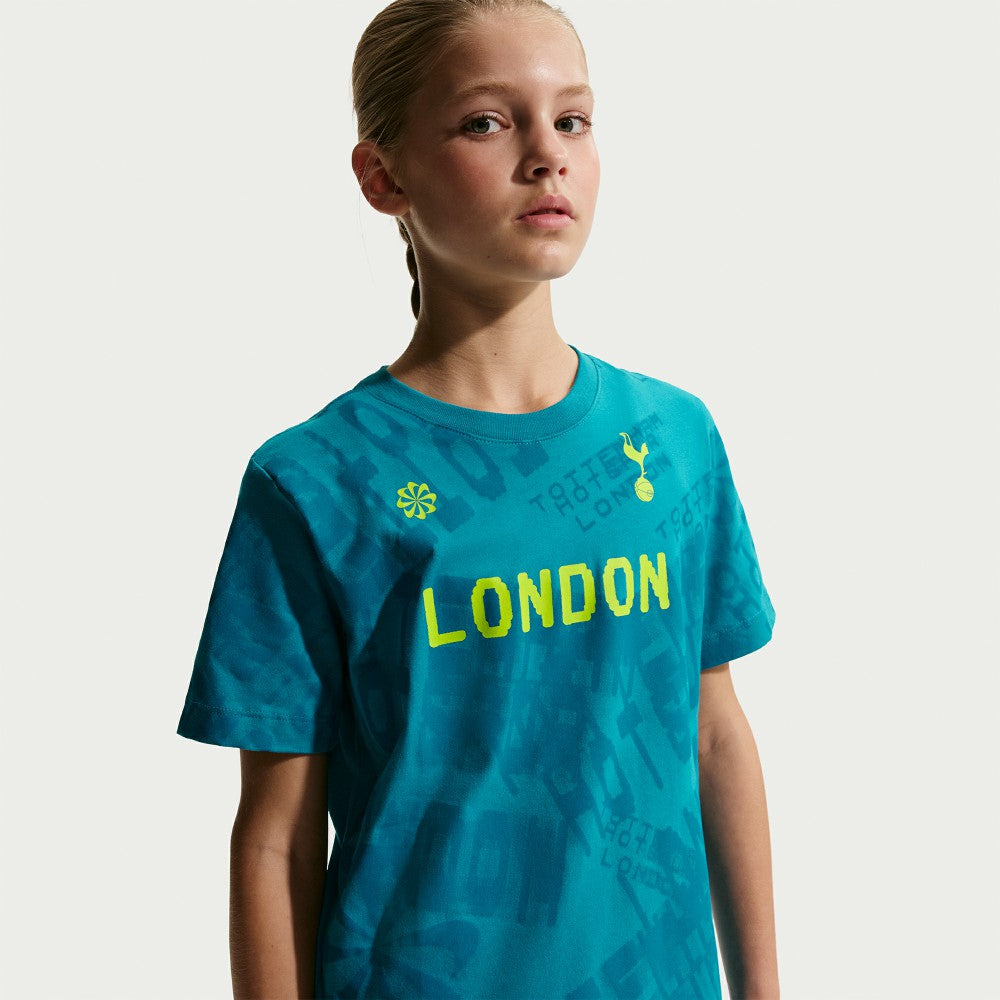 Tottenham Hotspur Youth 2025/26 London T-Shirt Blue | Nike Sale