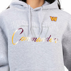 Washington Commanders G-III 4Her by Carl Banks Women's Shadow Logo Fleece Pullover Hoodie Gray | NFL